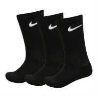 Nike Everyday 3 Pack Cotton Cushioned Crew Socks Unisex Black/White Мъжки чорапи
