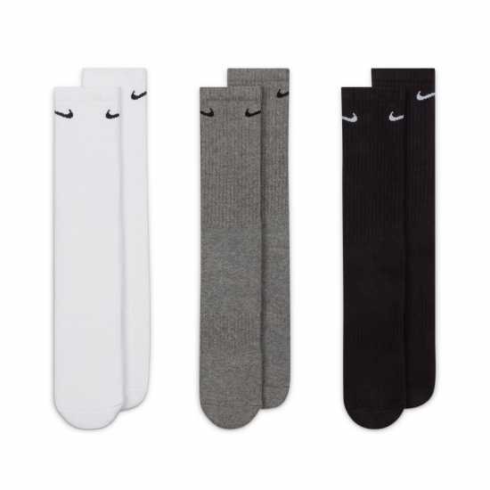 Nike Мъжки Чорапи Everyday 3 Pack Cotton Cushioned Crew Socks Mens Multi Мъжки чорапи