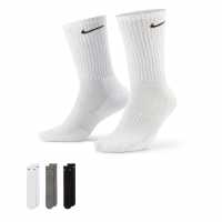 Nike Everyday 3 Pack Cotton Cushioned Crew Socks Unisex Multi Мъжки чорапи