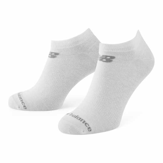New Balance No-Show Socks 10 Pack White 