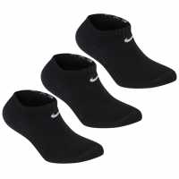 Nike 3 Pack No Show Socks Junior Black Детски чорапи