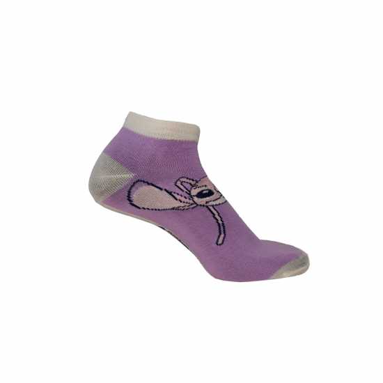 Character Womens 5 Pack Stitch Trainer Socks Multi 