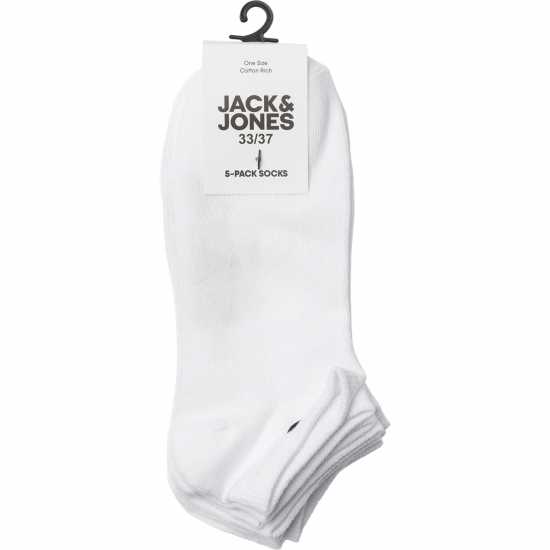 Детски чорапи Jack And Jones Dongo Socks 5-Pack Childens Бяло Jack And Jones Dongo Socks 5-Pack Childens Бяло Детски чорапи