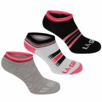 La Gear Yoga Sock 3 Pack Ladies White/Gry/Black Дамски чорапи
