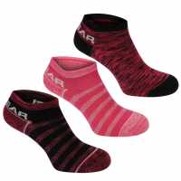 La Gear Yoga Sock 3 Pack Ladies Multi Дамски чорапи