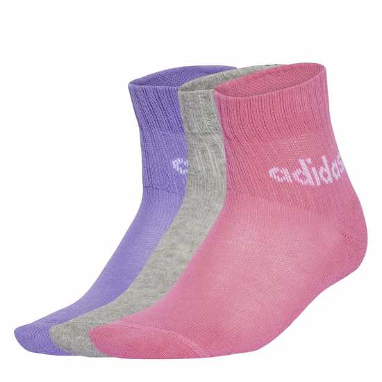 Детски чорапи Adidas Linear Ankle Socks 5 Pairs Kids Adidas Linear Ankle Socks 5 Pairs Kids Детски чорапи