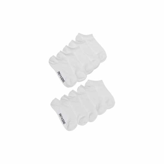 Only And Sons 10-Pack Trainer Socks Бяло Мъжки чорапи