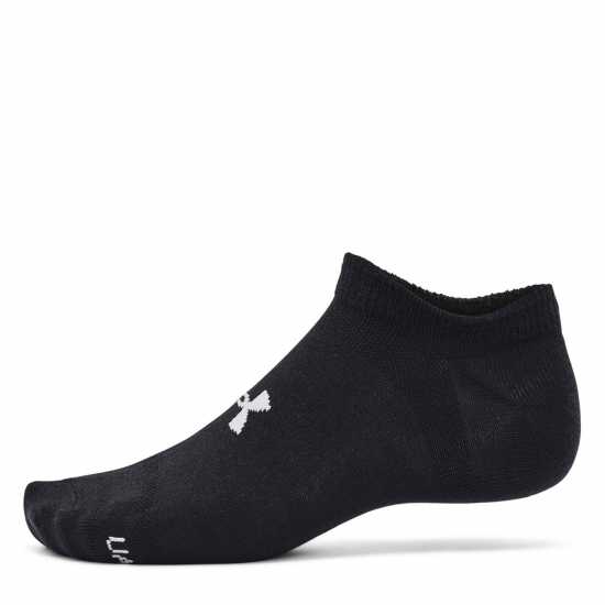 Under Armour Essential 6-Pack No-Show Socks Unisex Black/Wht/Gry 