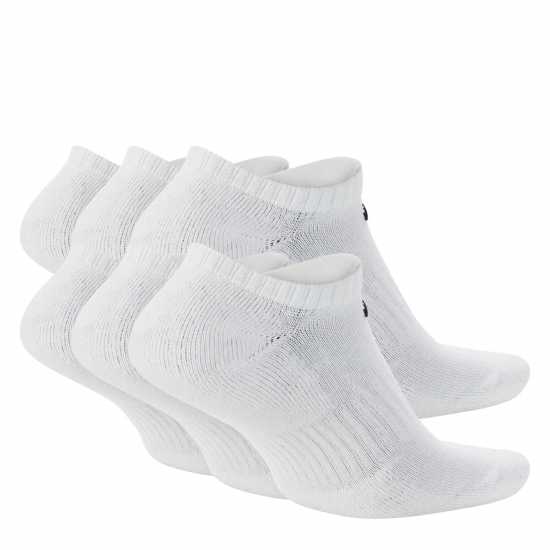 Nike 6Pk No Show Sox Sn00 White/Black Nike 6Pk No Show Sox Sn00 White/Black
