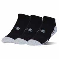 Under Armour 3 Чифта Чорапи Heatgear No Show 3 Pack Socks Black Мъжки чорапи