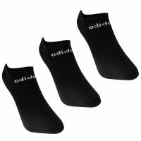 Sale Adidas Low Cut 3 Pack No Show Socks Black/White Детски чорапи