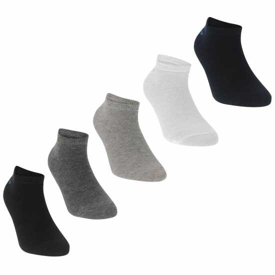 Детски чорапи Slazenger 5 Pack Trainers Socks Children Ярки асортимент Slazenger 5 Pack Trainers Socks Children Ярки асортимент Детски чорапи
