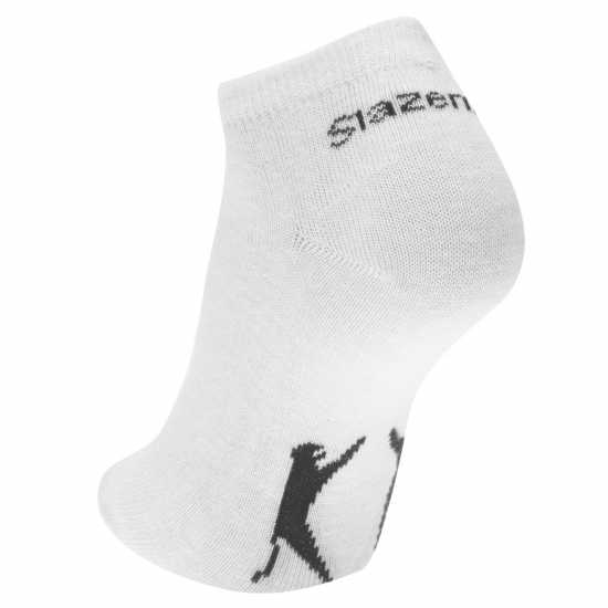 Детски чорапи Slazenger 5Бр. Мъжки Чорапи За Маратонки 5 Pack Trainer Socks Junior Бяло Slazenger 5Бр. Мъжки Чорапи За Маратонки 5 Pack Trainer Socks Junior Бяло Детски чорапи