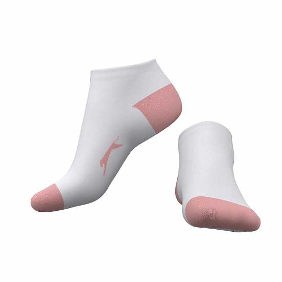 Slazenger 5Бр. Мъжки Чорапи За Маратонки 5 Pack Trainer Socks Junior Colours Детски чорапи