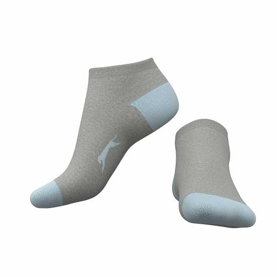 Slazenger 5Бр. Мъжки Чорапи За Маратонки 5 Pack Trainer Socks Junior Colours Детски чорапи