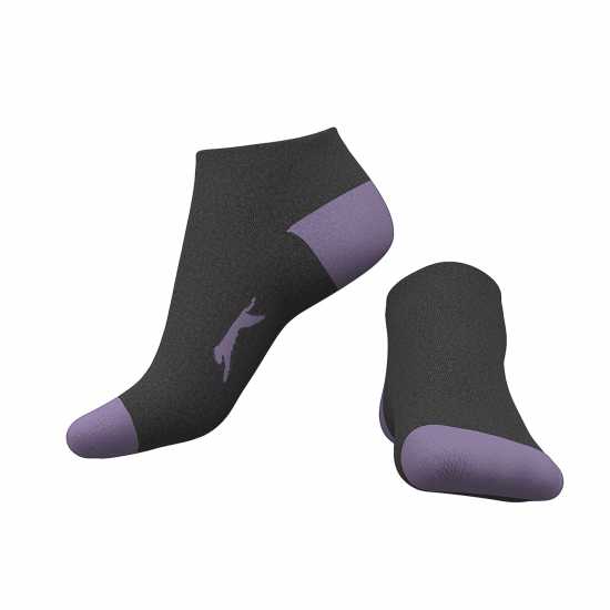 Slazenger 5Бр. Мъжки Чорапи За Маратонки 5 Pack Trainer Socks Junior Colours Детски чорапи