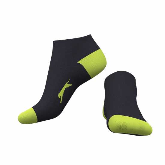 Slazenger 5Бр. Мъжки Чорапи За Маратонки 5 Pack Trainer Socks Junior Colours Детски чорапи