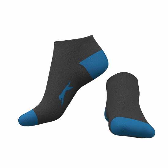 Slazenger 5Бр. Мъжки Чорапи За Маратонки 5 Pack Trainer Socks Junior Colours Детски чорапи