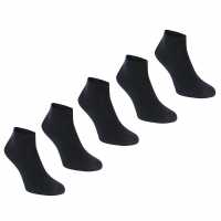 Slazenger 5Бр. Мъжки Чорапи За Маратонки 5 Pack Trainer Socks Junior Dark Asst Детски чорапи