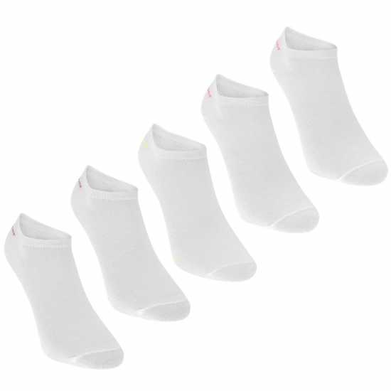Slazenger 5Бр. Мъжки Чорапи За Маратонки 5 Pack Trainer Socks Junior Ярки асортимент Детски чорапи