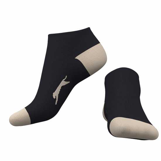Slazenger Trainer Socks 5 Pack Ladies Colours Дамски чорапи