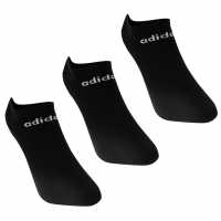 Adidas Low Cut 3 Pack No Show Socks Black/White Дамски чорапи