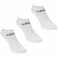 Adidas Low Cut 3 Pack No Show Socks White/Black Мъжки чорапи