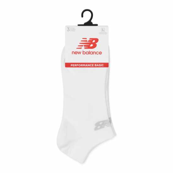 New Balance 3 Pack No Show Socks Бяло Мъжки чорапи