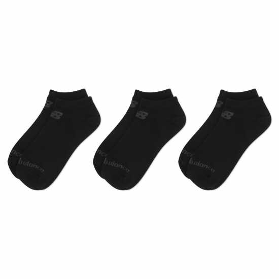 Мъжки чорапи New Balance 3 Pack No Show Socks Черно New Balance 3 Pack No Show Socks Черно Мъжки чорапи