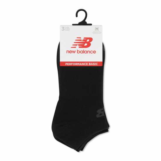 Мъжки чорапи New Balance 3 Pack No Show Socks Черно New Balance 3 Pack No Show Socks Черно Мъжки чорапи