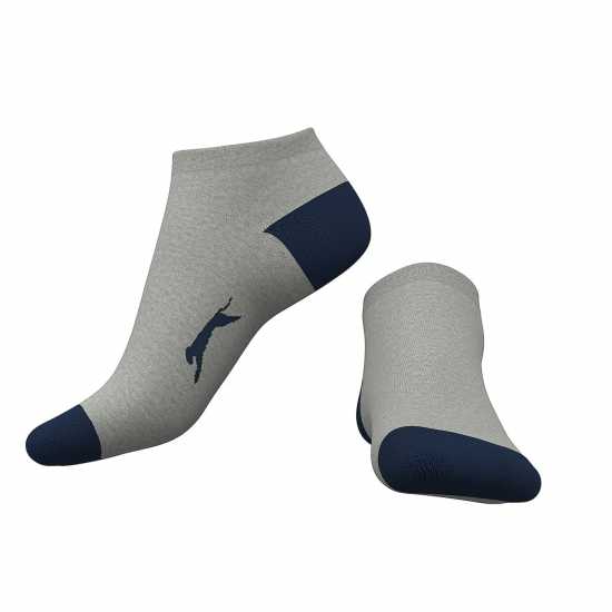 Slazenger 5Бр. Мъжки Чорапи За Маратонки 5 Pack Trainer Socks Mens Size 7-11 Цветове 