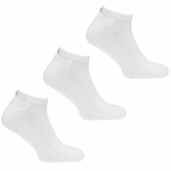 Calvin Klein Liner Socks 3 Pack White Мъжки чорапи
