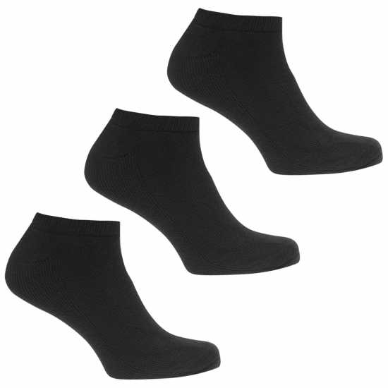Calvin Klein Liner Socks 3 Pack Black Мъжки чорапи