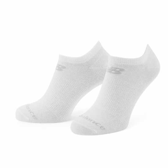 New Balance 6 Pack No Show Socks White Мъжки чорапи