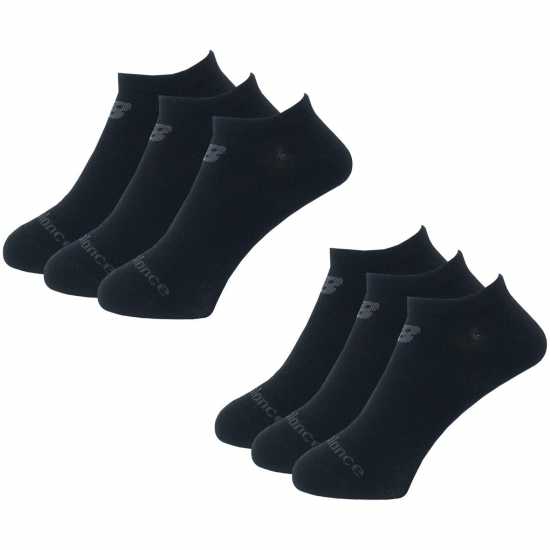 New Balance 6 Pack No Show Socks Black - Мъжки чорапи
