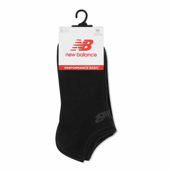 New Balance 6 Pack No Show Socks Black - Мъжки чорапи