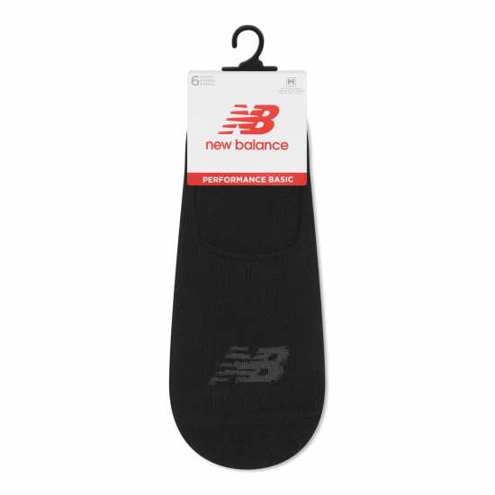 New Balance No Show Liner 6 Pack Socks Black Мъжки чорапи