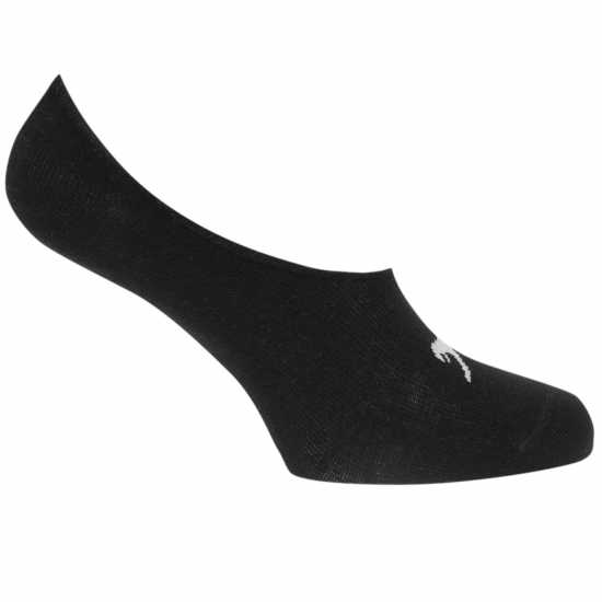 Slazenger 5Бр. Мъжки Чорапи За Маратонки Invisible 5 Pack Trainer Socks Mens Black Мъжки чорапи
