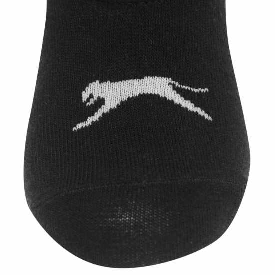 Slazenger 5Бр. Мъжки Чорапи За Маратонки Invisible 5 Pack Trainer Socks Mens Black Мъжки чорапи