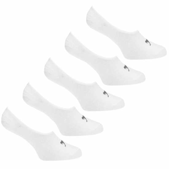 Мъжки чорапи Slazenger 5 Pack Invisible Socks Mens Бяло Slazenger 5 Pack Invisible Socks Mens Бяло Мъжки чорапи