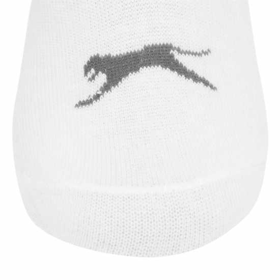 Мъжки чорапи Slazenger 5 Pack Invisible Socks Mens Бяло Slazenger 5 Pack Invisible Socks Mens Бяло Мъжки чорапи