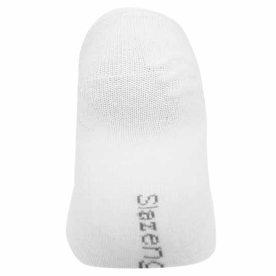 Slazenger 5 Pack Invisible Socks Mens White Мъжки чорапи