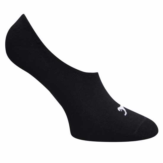 Slazenger 5 Pack Invisible Socks Mens Black Мъжки чорапи