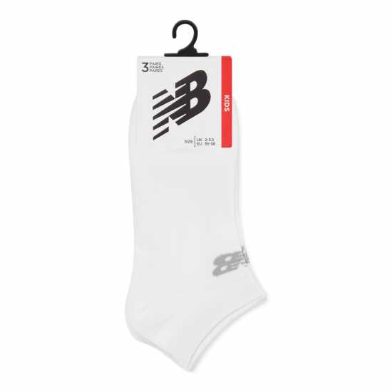 New Balance 3 Pack Low Cut Socks Juniors  Детски чорапи