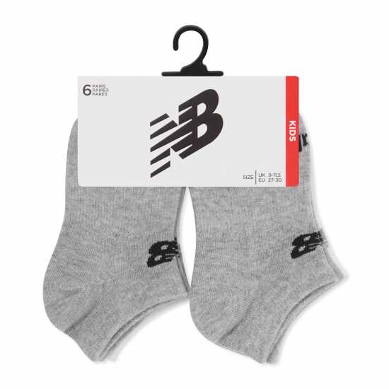 New Balance 6 Pack Low Cut Socks Unisex Juniors  Детски чорапи