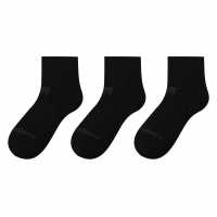 New Balance 3 Pack Ankle Socks Juniors Black Детски чорапи