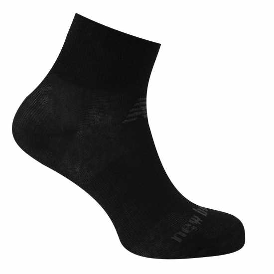 New Balance 3 Pack Ankle Socks Juniors Black Детски чорапи