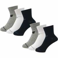 New Balance 6 Pack Ankle Socks Unisex Juniors
