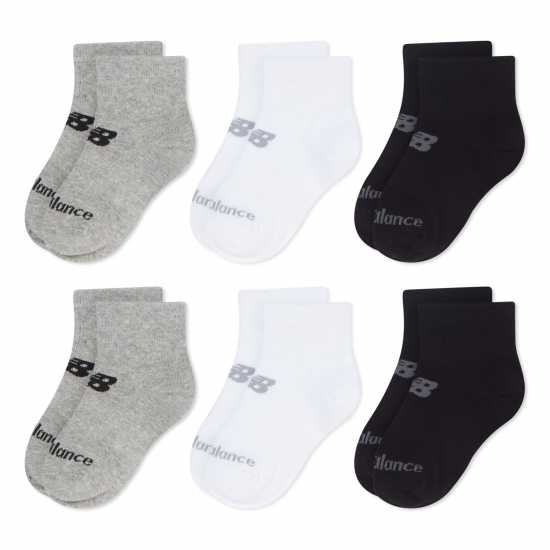 New Balance 6 Pack Ankle Socks Unisex Juniors  Детски чорапи