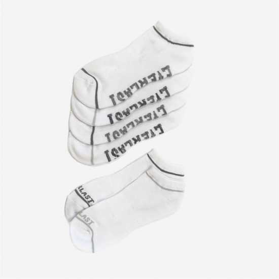 Everlast 6 Pack Trainers Socks Mens White Hung Мъжки чорапи